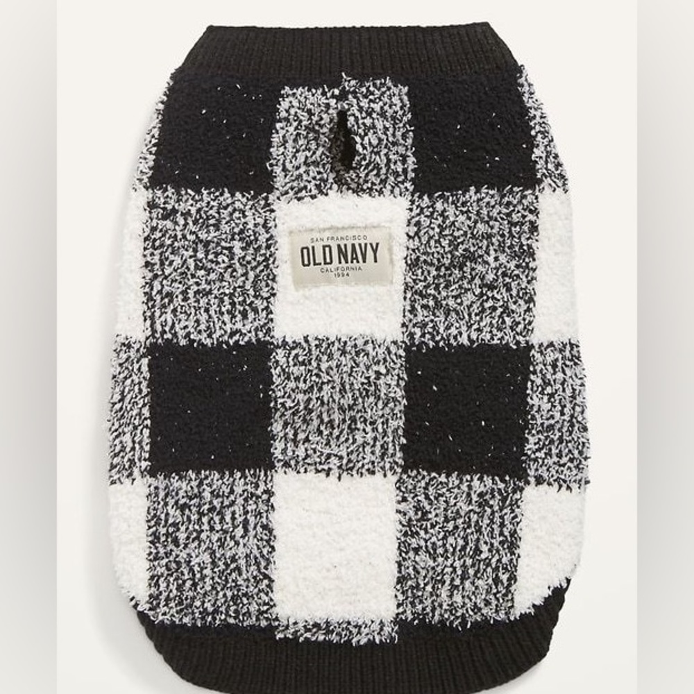 NWT plaid dog sweater